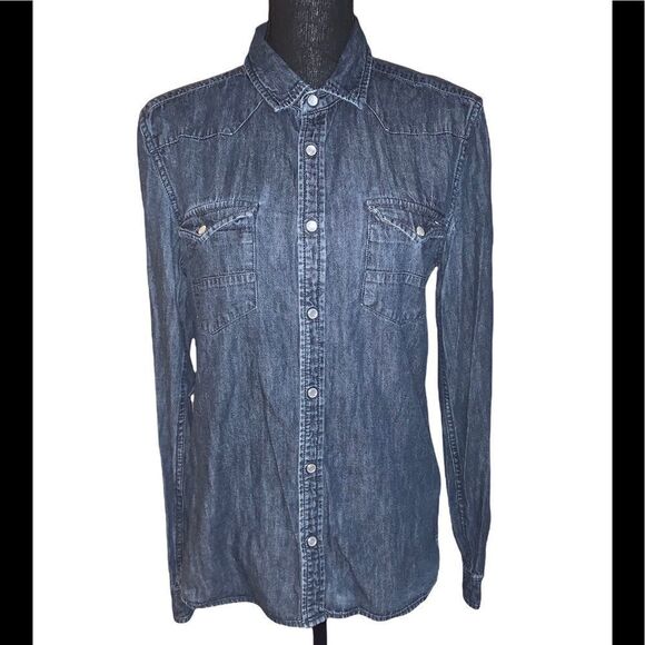 Tommy Hilfiger Denim Button Front Shirt - Picture 1 of 6